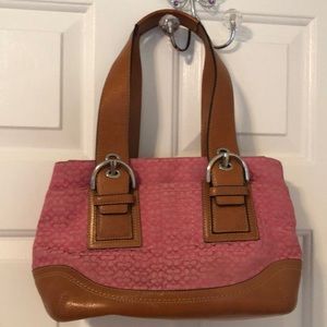 Vintage Pink Coach Handbag